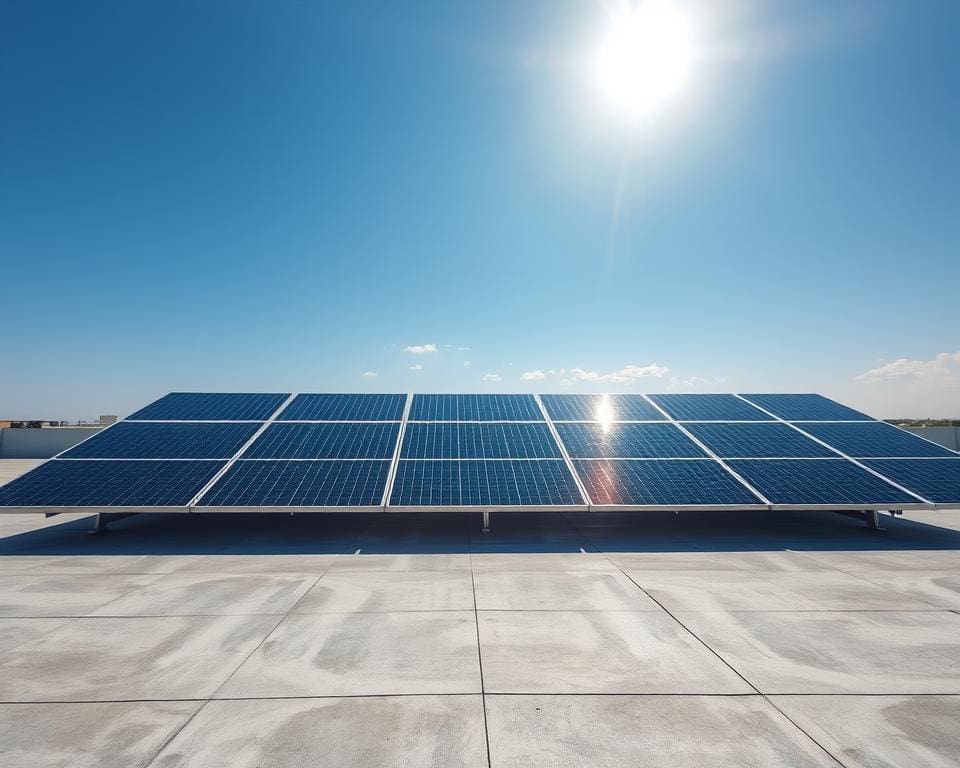 Hoe werkt een zonnepaneel op een plat dak?