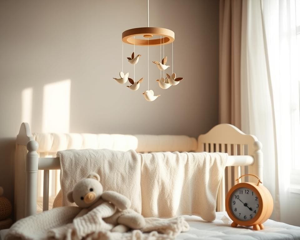 Hoe combineer je een muziekmobiel met andere babykameraccessoires?