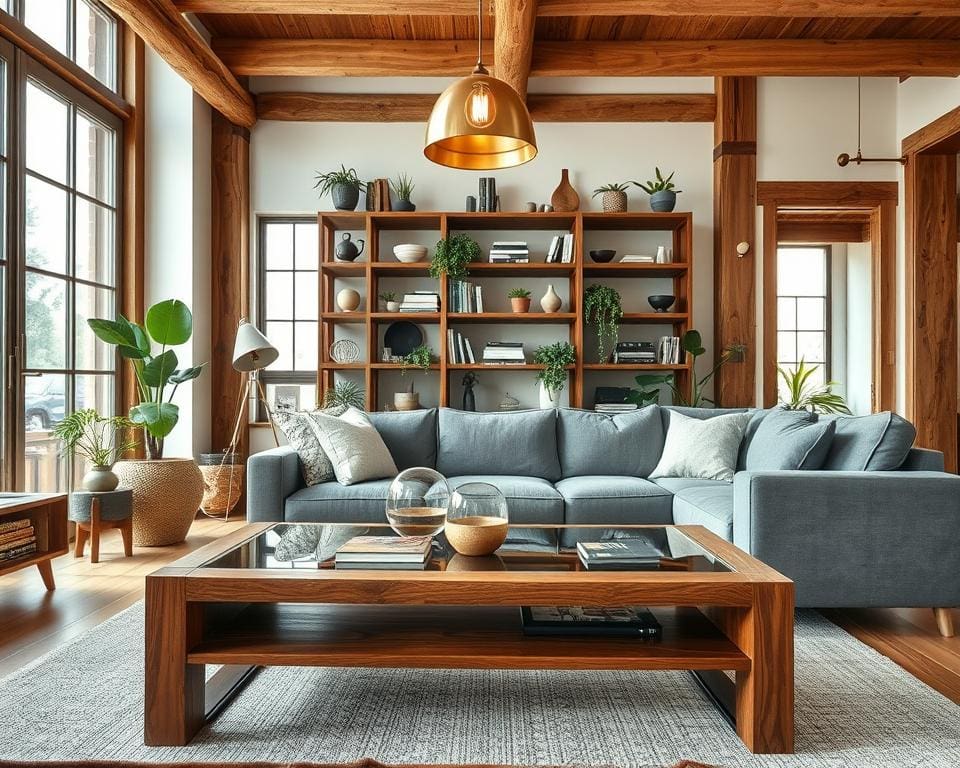 Hoe combineer je houten meubels met moderne elementen?