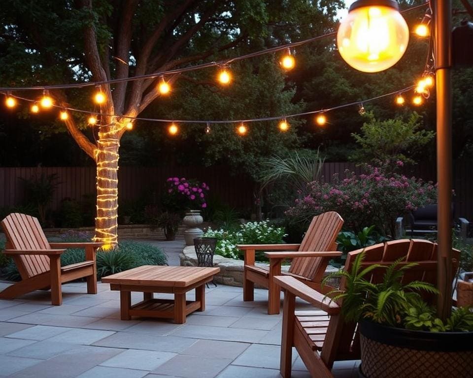 Hoe gebruik je verlichting om sfeer te brengen buiten?