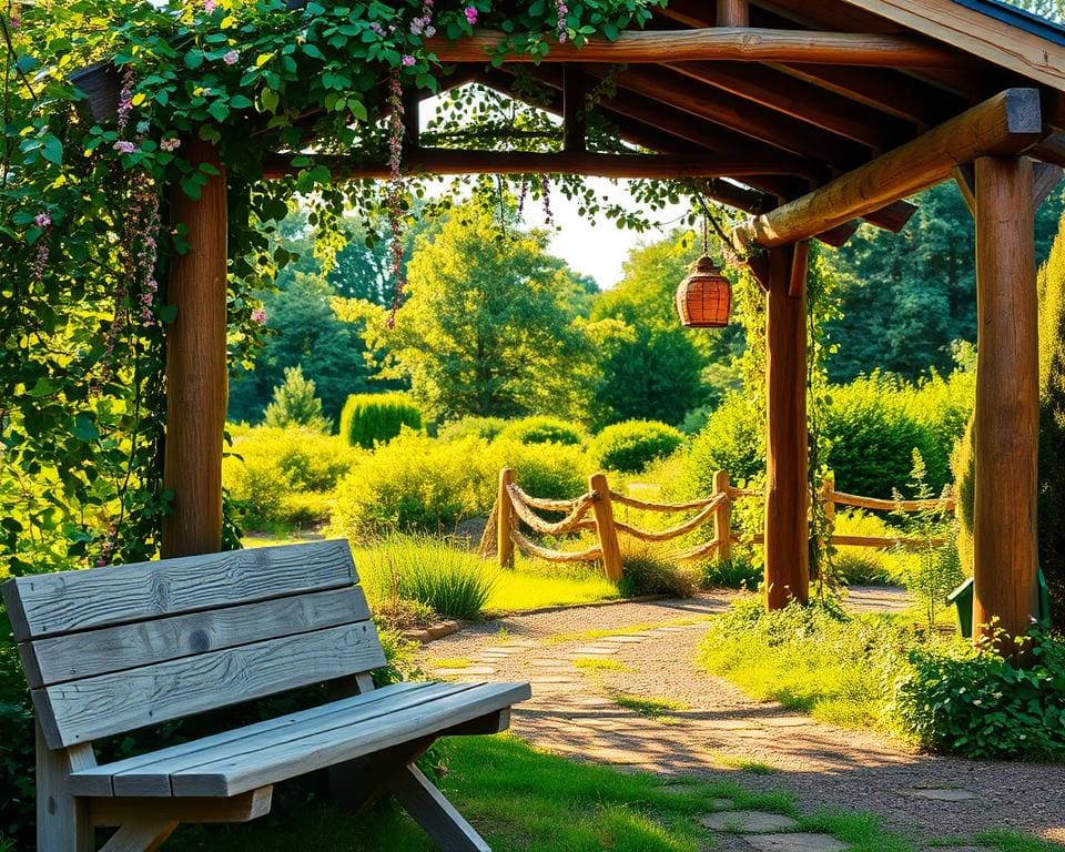 Hoe geef je je tuin een natuurlijke uitstraling met hout?