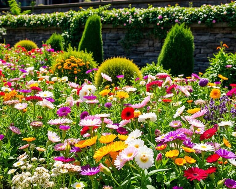 Hoe plant je een onderhoudsarme bloemenborder aan?