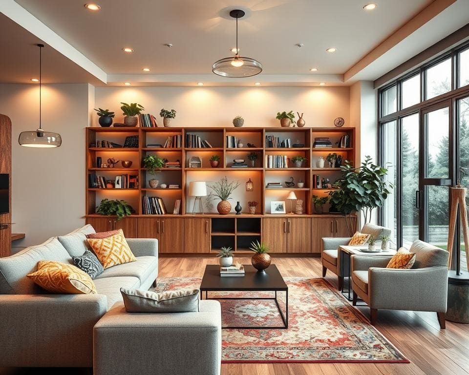 Hoe richt je een multifunctionele woonkamer in?