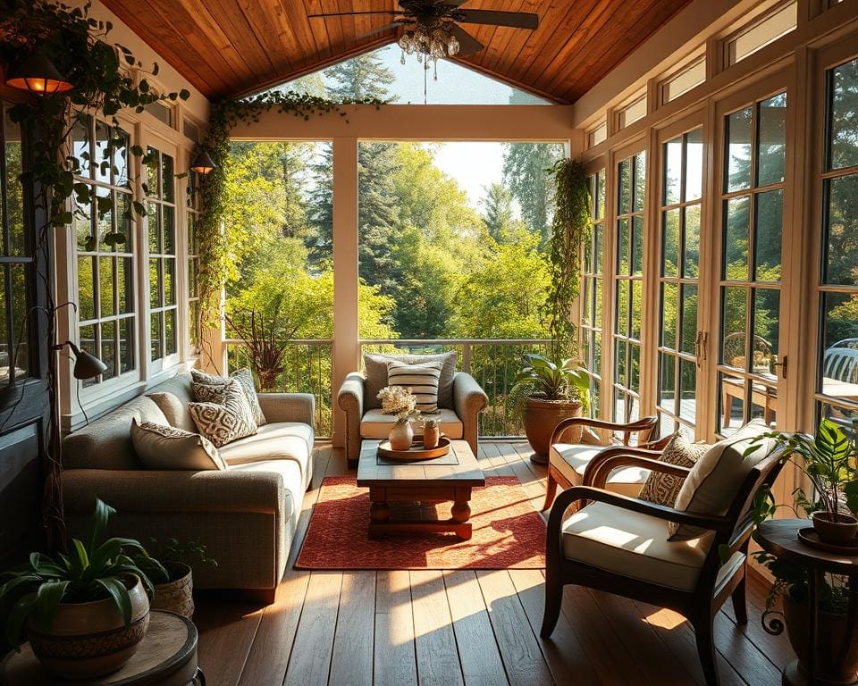 Op welke manier geef je sfeer aan een veranda?