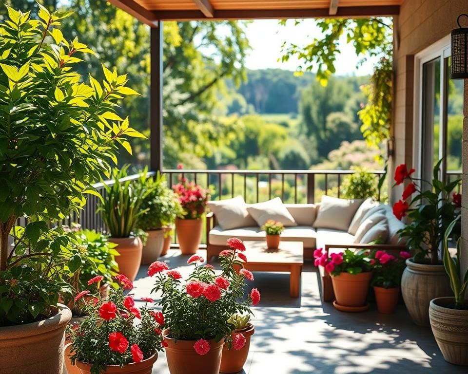 Waarmee maak je een terras zomers en fris?