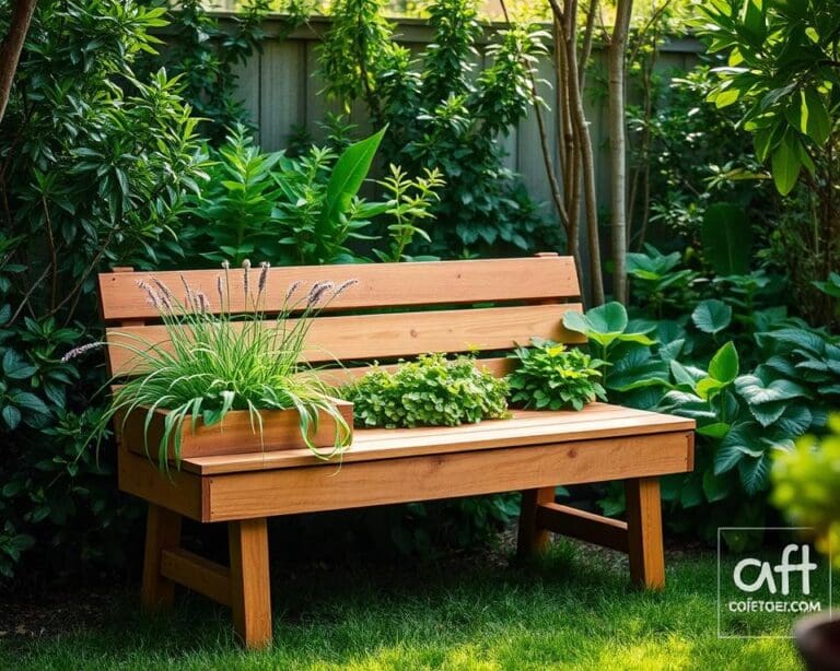 Wat maakt een tuinbank met plantenbak een slimme keuze?
