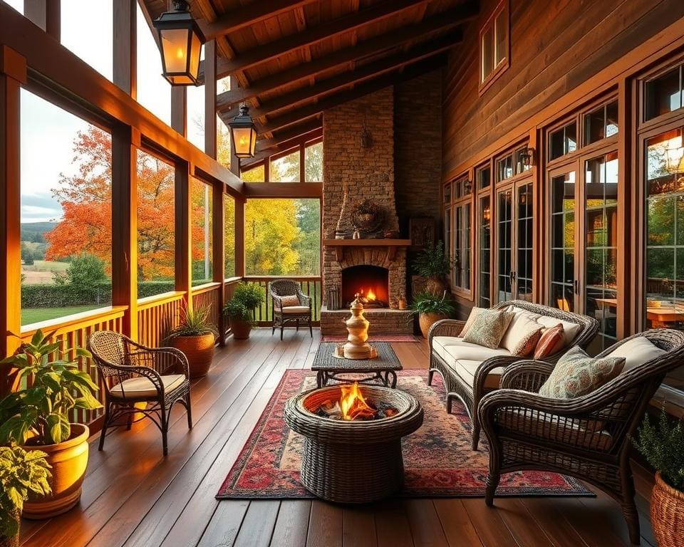 Wat maakt een veranda sfeervol in elk seizoen?