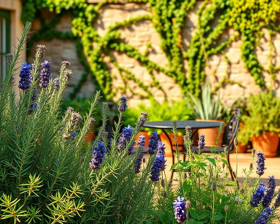 Wat zijn de voordelen van geurige kruiden bij het terras?