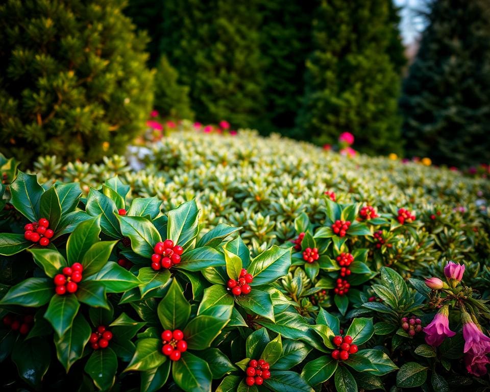 Welke planten blijven groen in de winter?