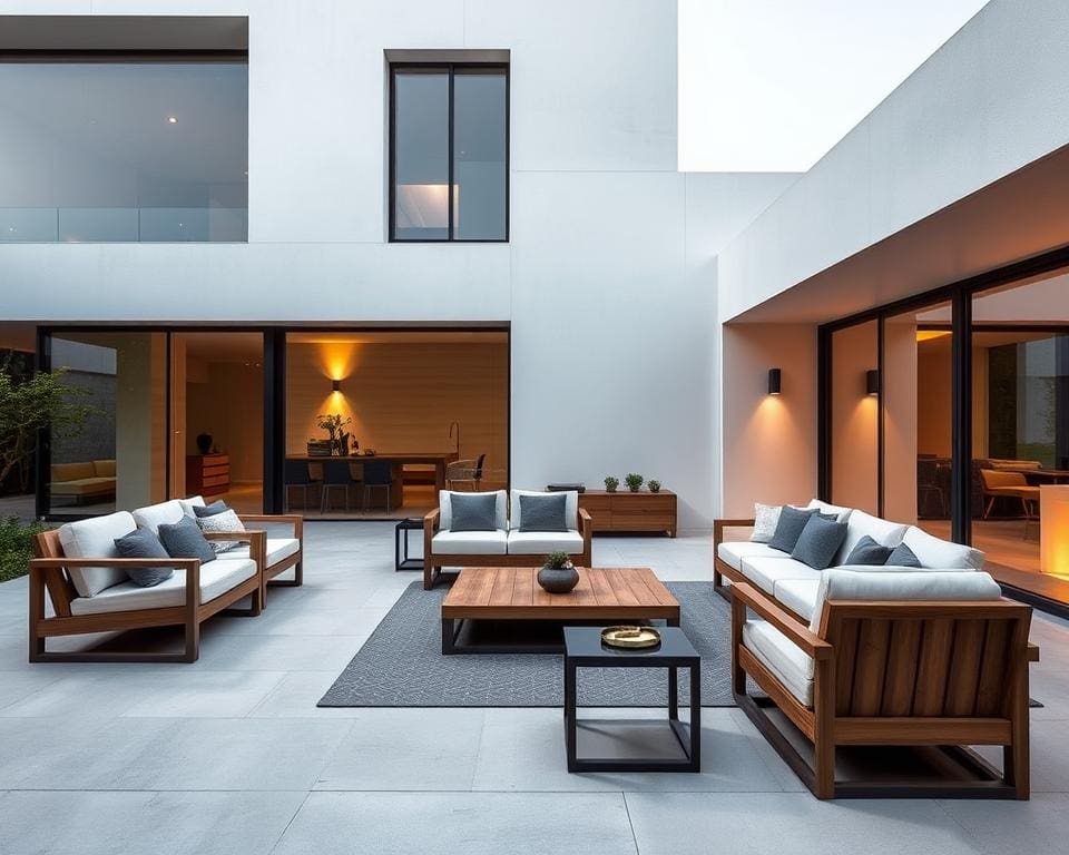 Welke tuinmeubels passen bij moderne architectuur?