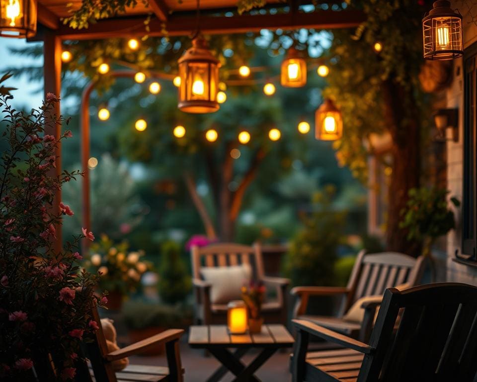 Welke verlichting werkt sfeervol op zomeravonden?