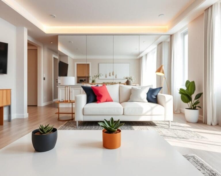 Hoe maak je kleine ruimtes optisch groter?