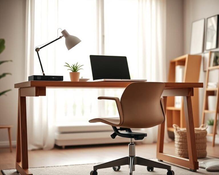 Hoe richt je een werkplek thuis rustig en ergonomisch in?