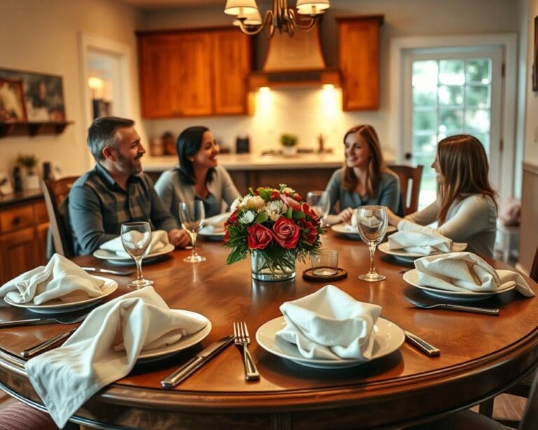 Waarom geeft een ronde eettafel meer gezelligheid?