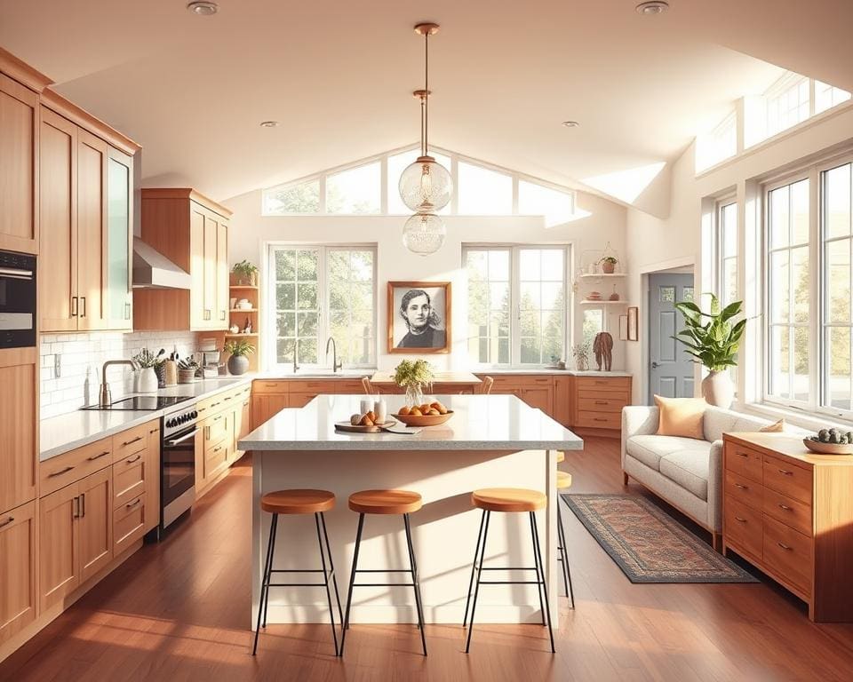 Wat maakt een open keuken praktisch en gezellig?