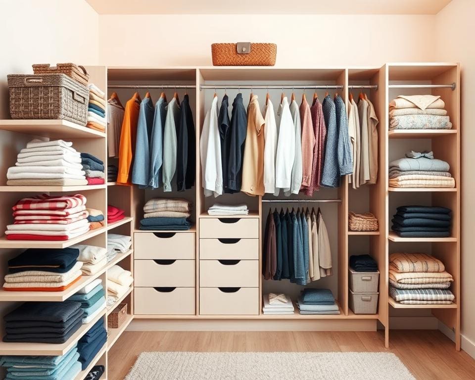 Wat zijn slimme manieren om kleding op te bergen?