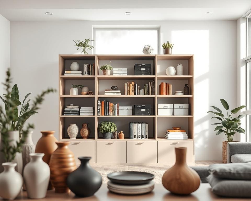 Hoe kies je een open kast zonder rommel-effect?