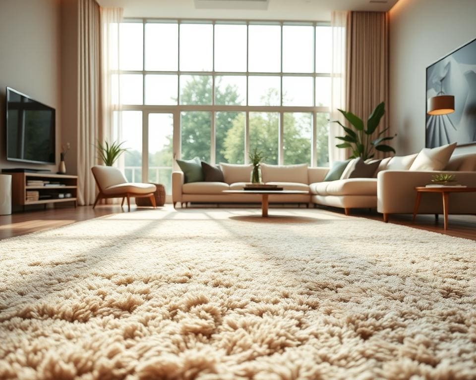 Hoe kies je een vloerkleed voor grote ruimtes?