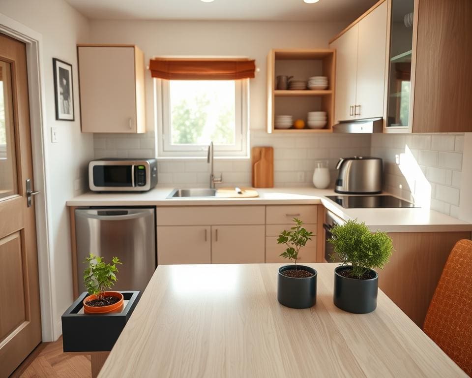 Hoe richt je een kleine keuken slim en overzichtelijk in?