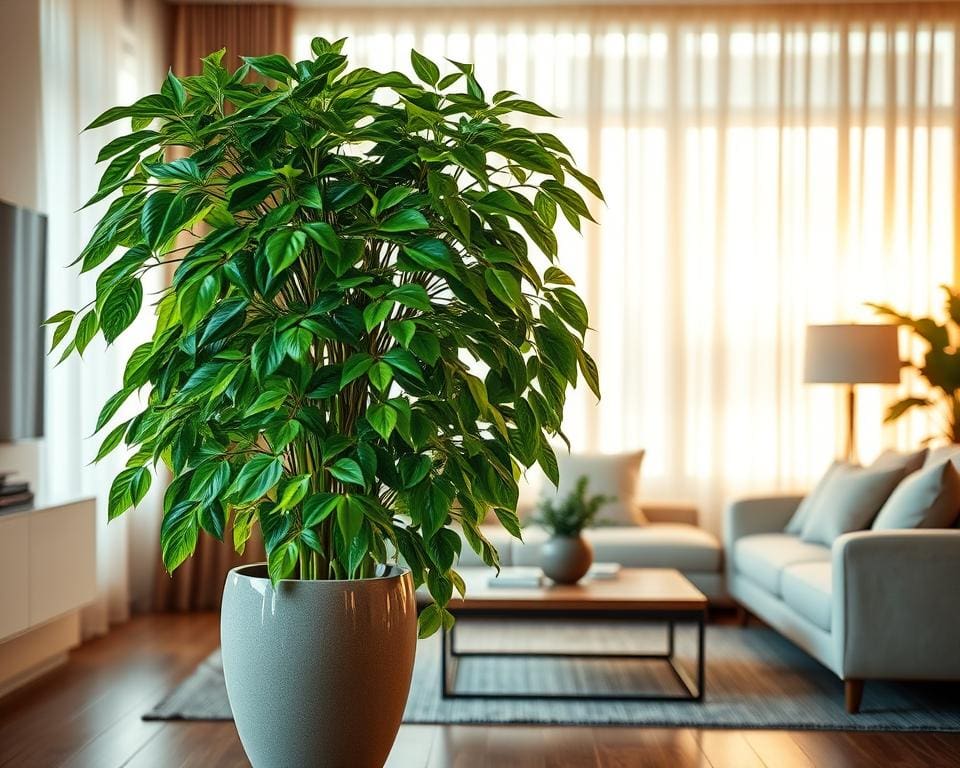 Waarom voelt een grote plant als extra meubelstuk?