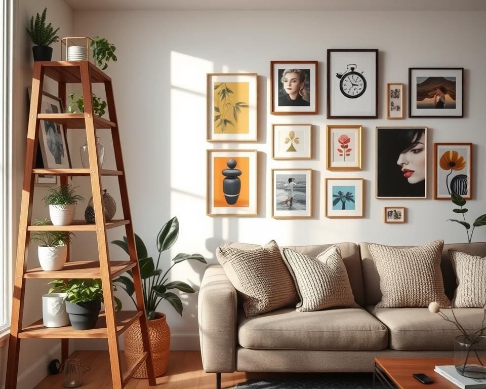 Wat helpt bij het ophangen van wanddecoraties?