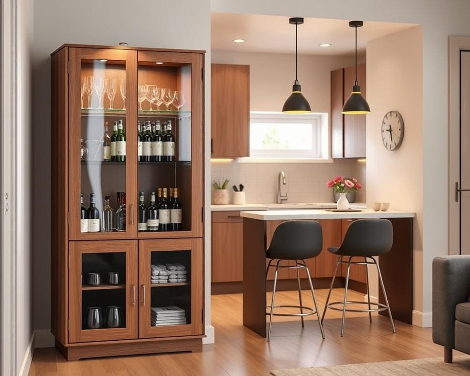 Wat maakt een barmeubel handig in kleine keukens?