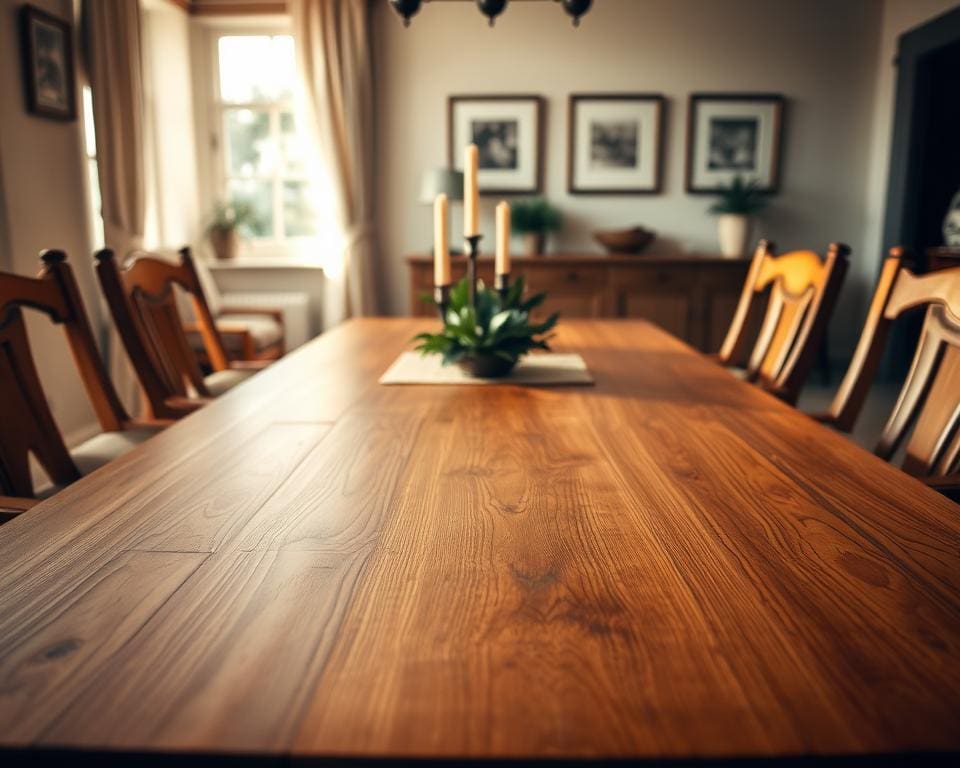 Wat maakt een houten eettafel tijdloos en warm?