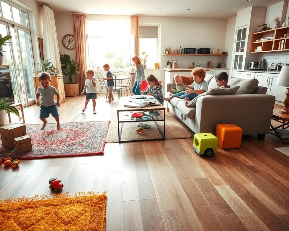 Welke vloer past het best bij een druk huishouden?