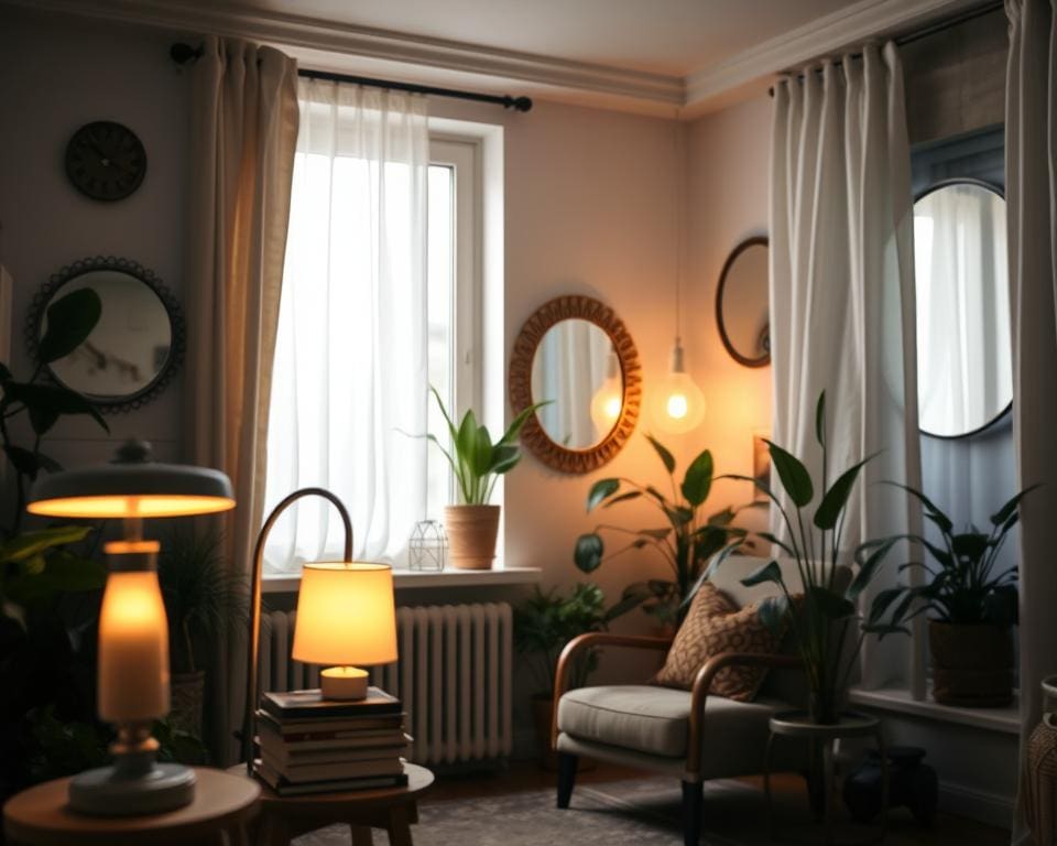 Hoe creëer je meer licht in een donkere ruimte?