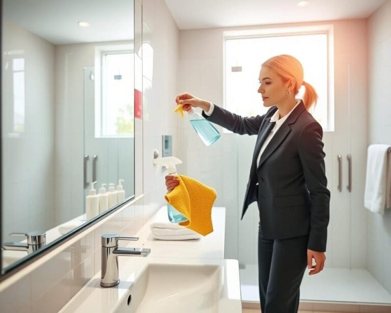 Hoe maak je een badkamer grondig schoon zonder strepen?