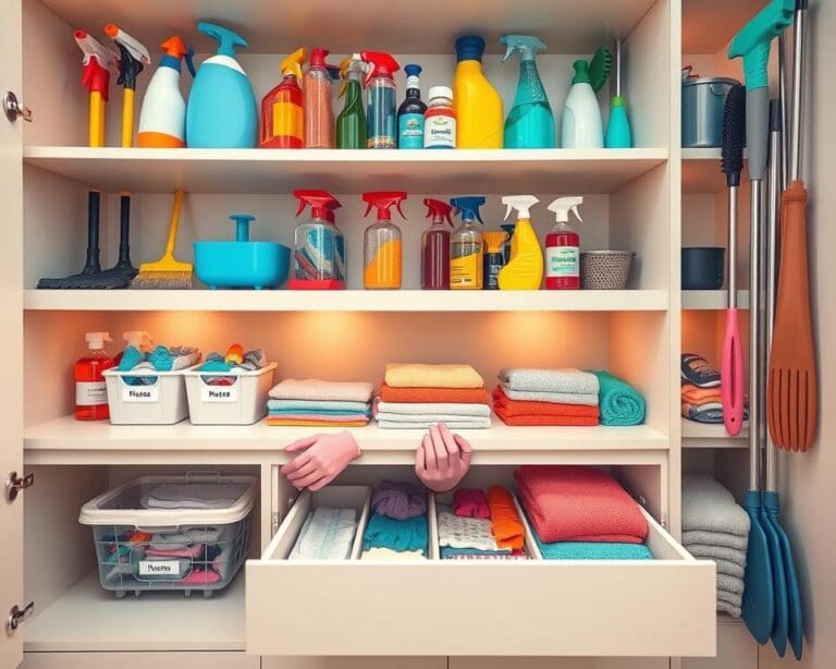 Hoe organiseer je je schoonmaakkast efficiënt?