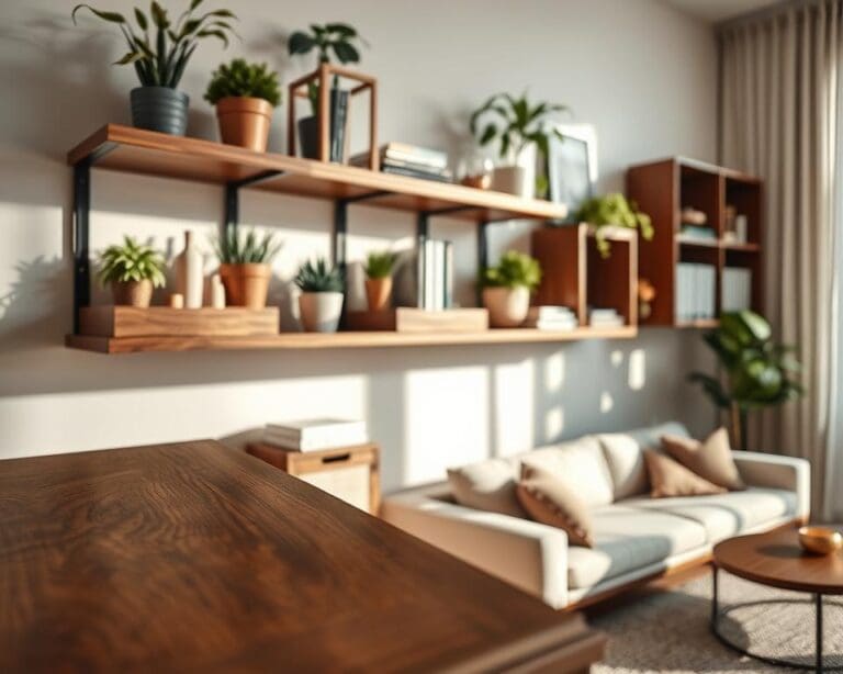 Is een houten wandplank handig voor extra opbergruimte?