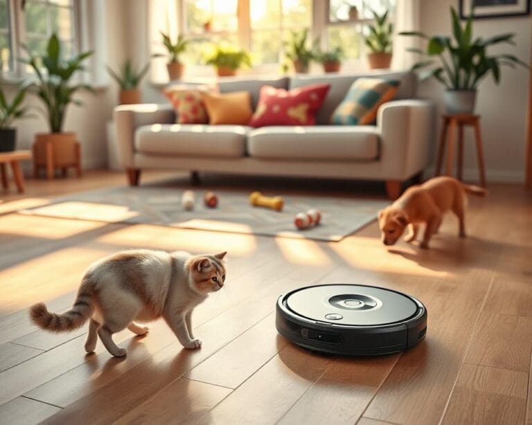 Is een robotstofzuiger handig voor huisdieren?