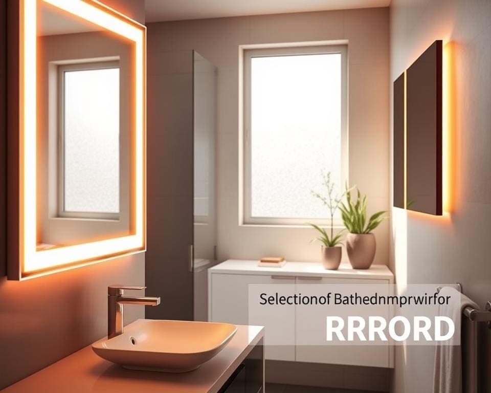 verwarmde spiegel badkamer