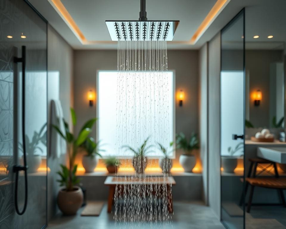 regendouche badkamer