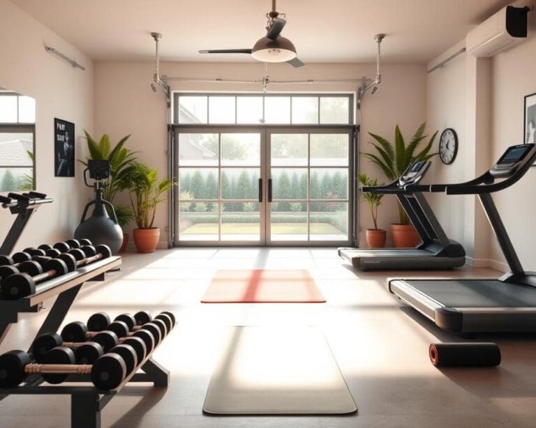 garage fitnessruimte