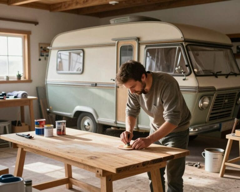 oude camper opknappen
